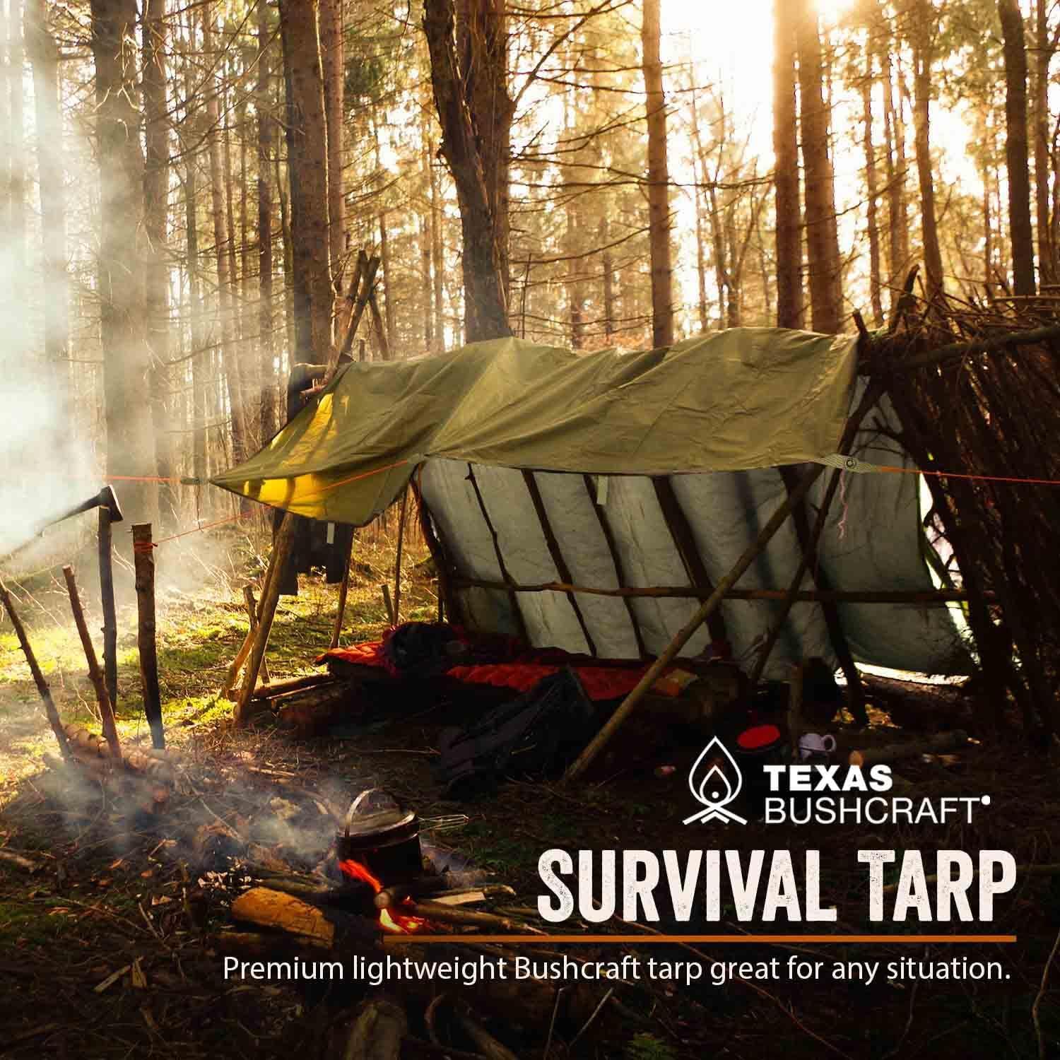 Emergency tarp top shelter