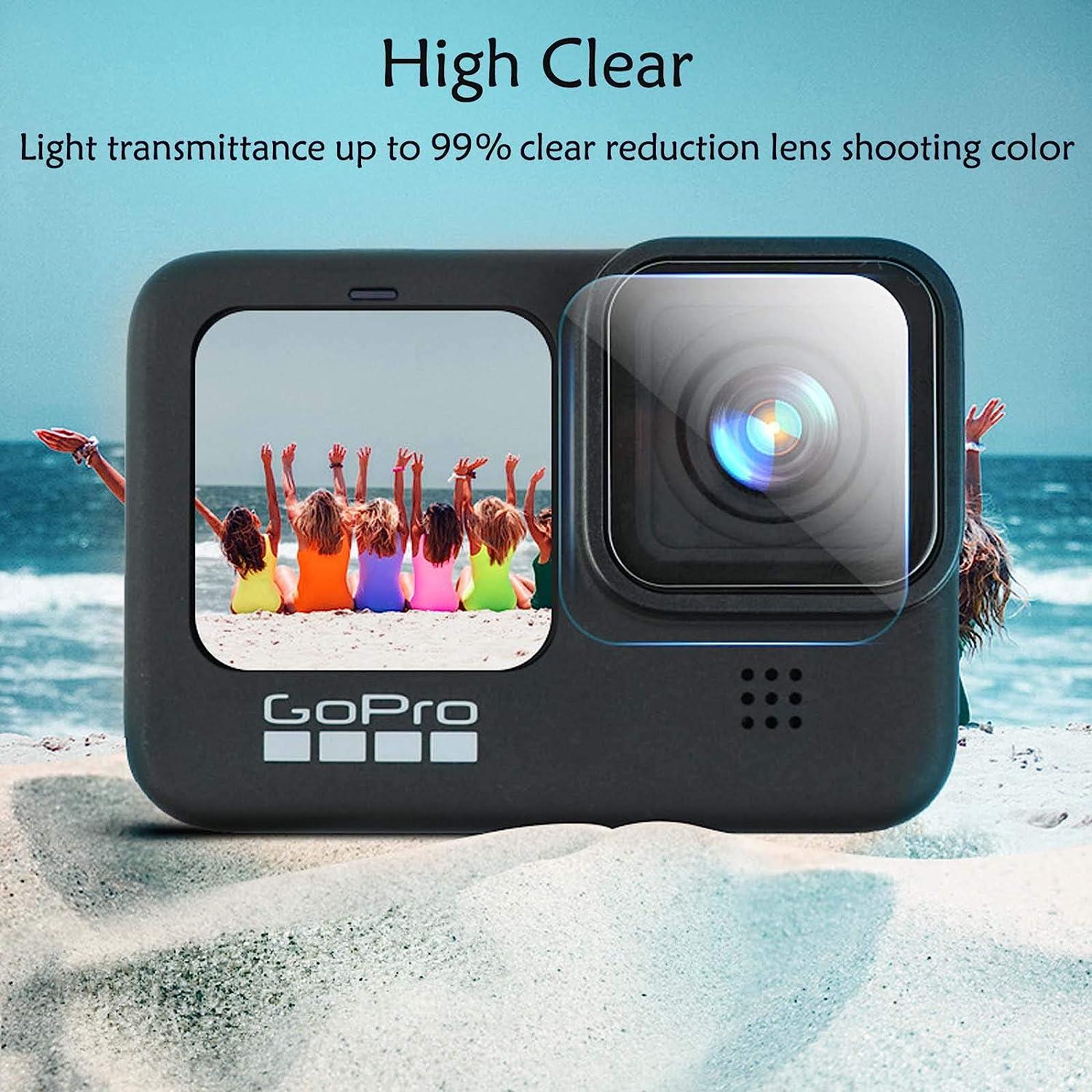 9pcs Ultra Clear Tempered Glass Screen Protector for GoPro Hero 11