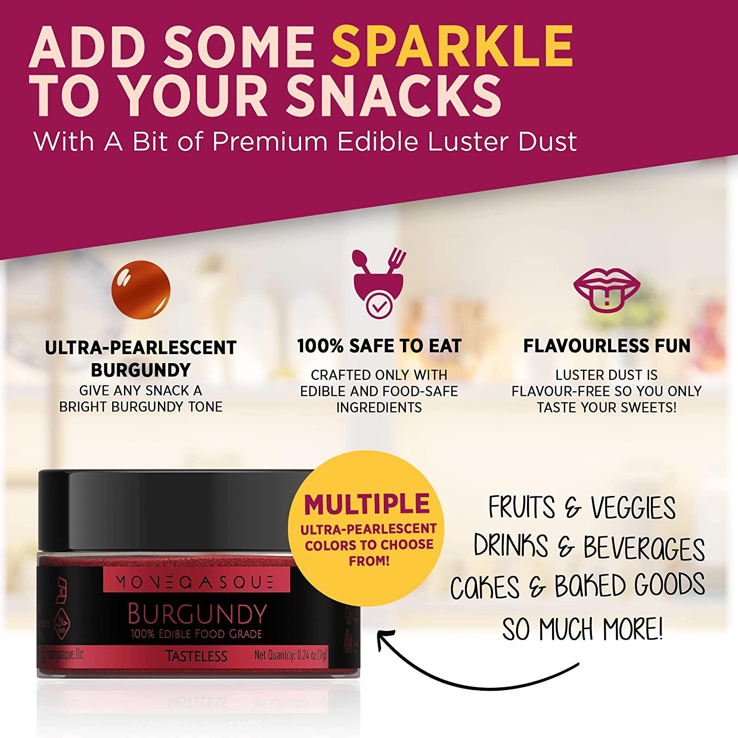 Gold Luster Dust  Glamour Luxe Edible Luster Dust for Cakes