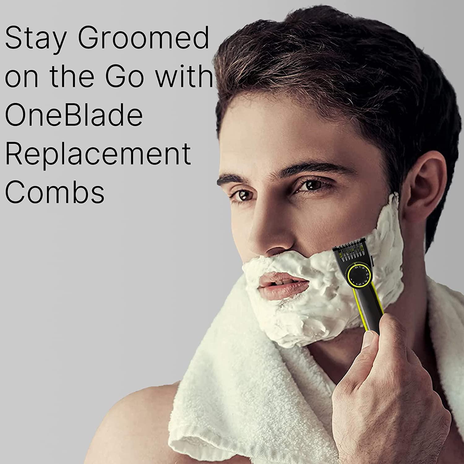 Adjustable Guard Comb For Philips OneBlade QP2520 QP2530 QP2630 QP2620 QP2510 QP2521 Professional Blade Trimmer With 14 Lengths From 0.4-10mm With Skin Protector Body Comb And Cleaning Brush | Buy Now With - View #2