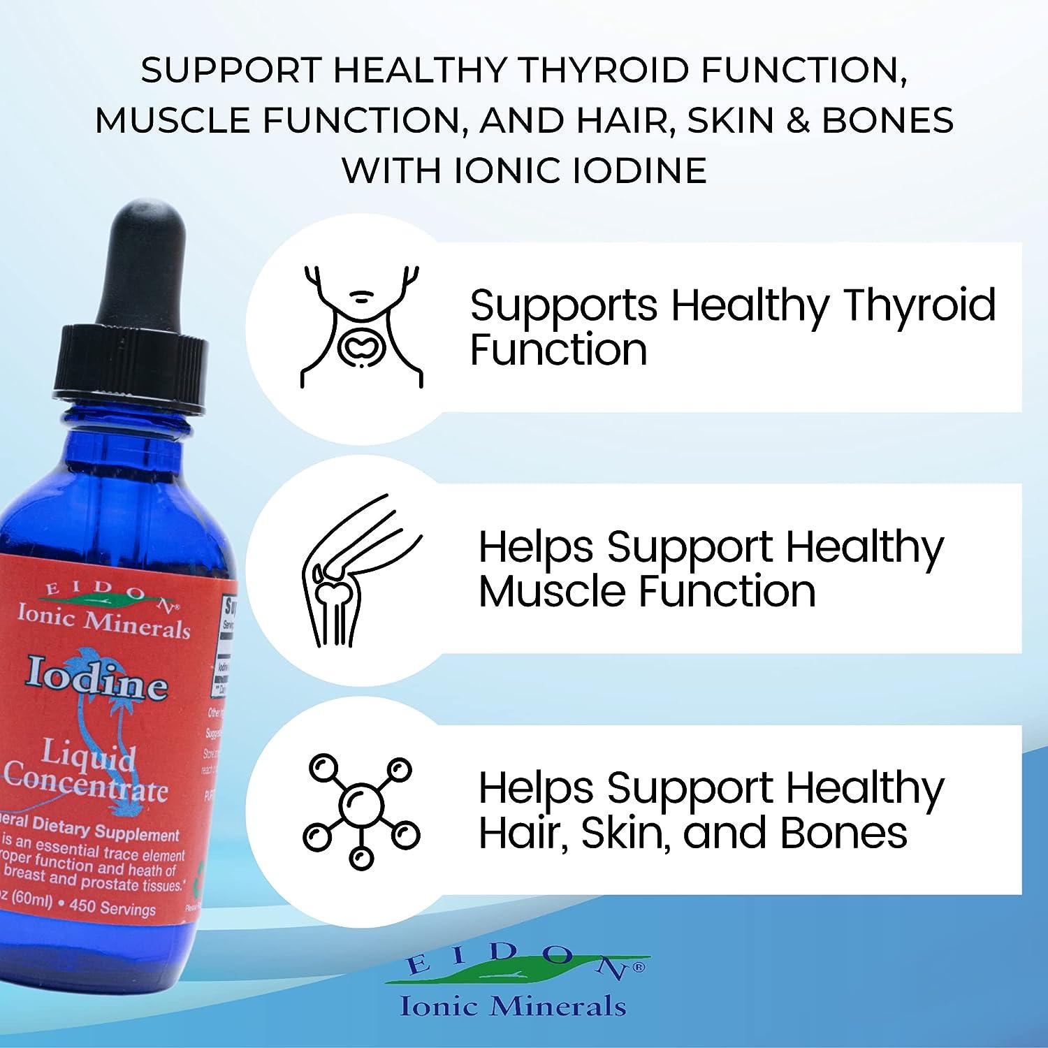 Eidon Ionic Minerals Potassium Iodide Supplement Supports Healthy