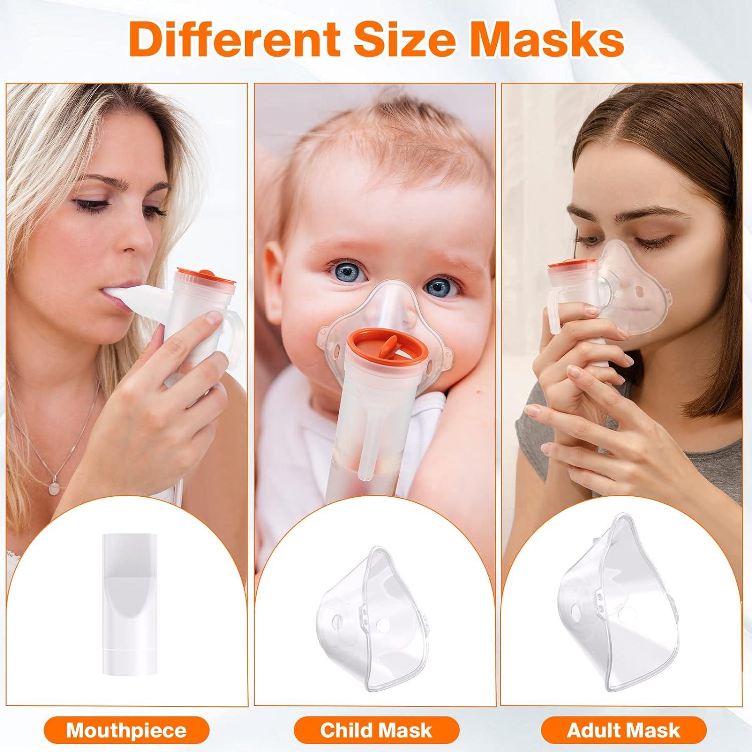 Portable Compressor Nebulizer for Adults and Kids - Adjustable Steam ...