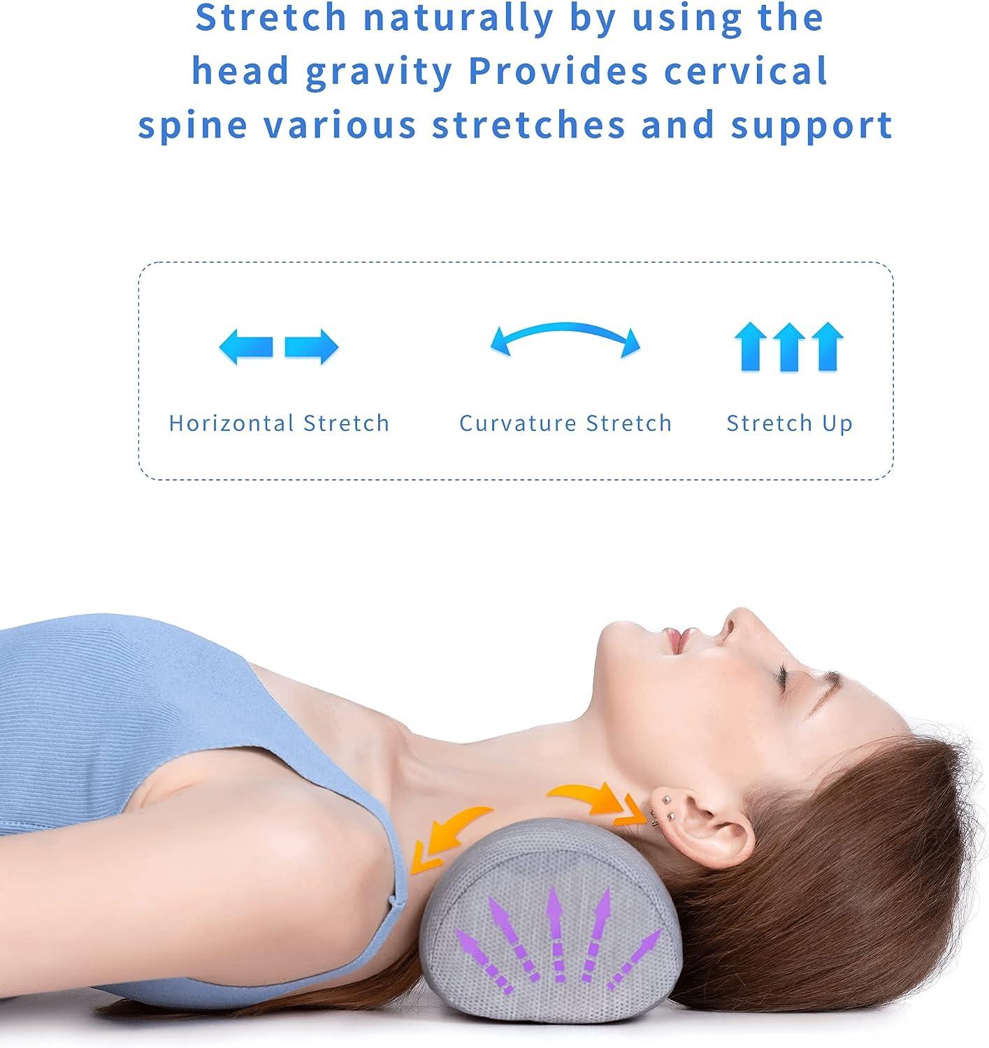 Bespilow Memory Foam Cervical Neck Support Pillow Neck Roll