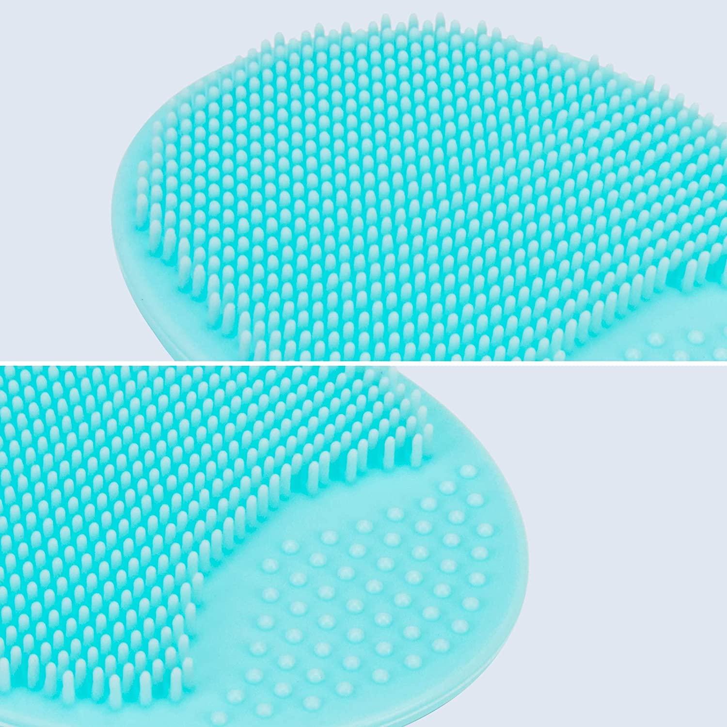 4 Pack Face Scrubber,soft Silicone Facial Cleansing Brush Exfoliator