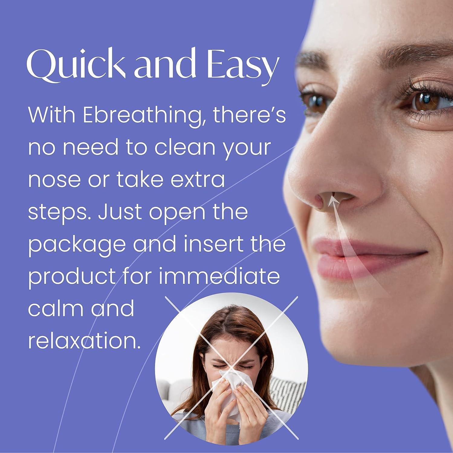 Ebreathing Nasal Dilator for Improved Nasal Breathing Balance Lavender Nasal Decongestant