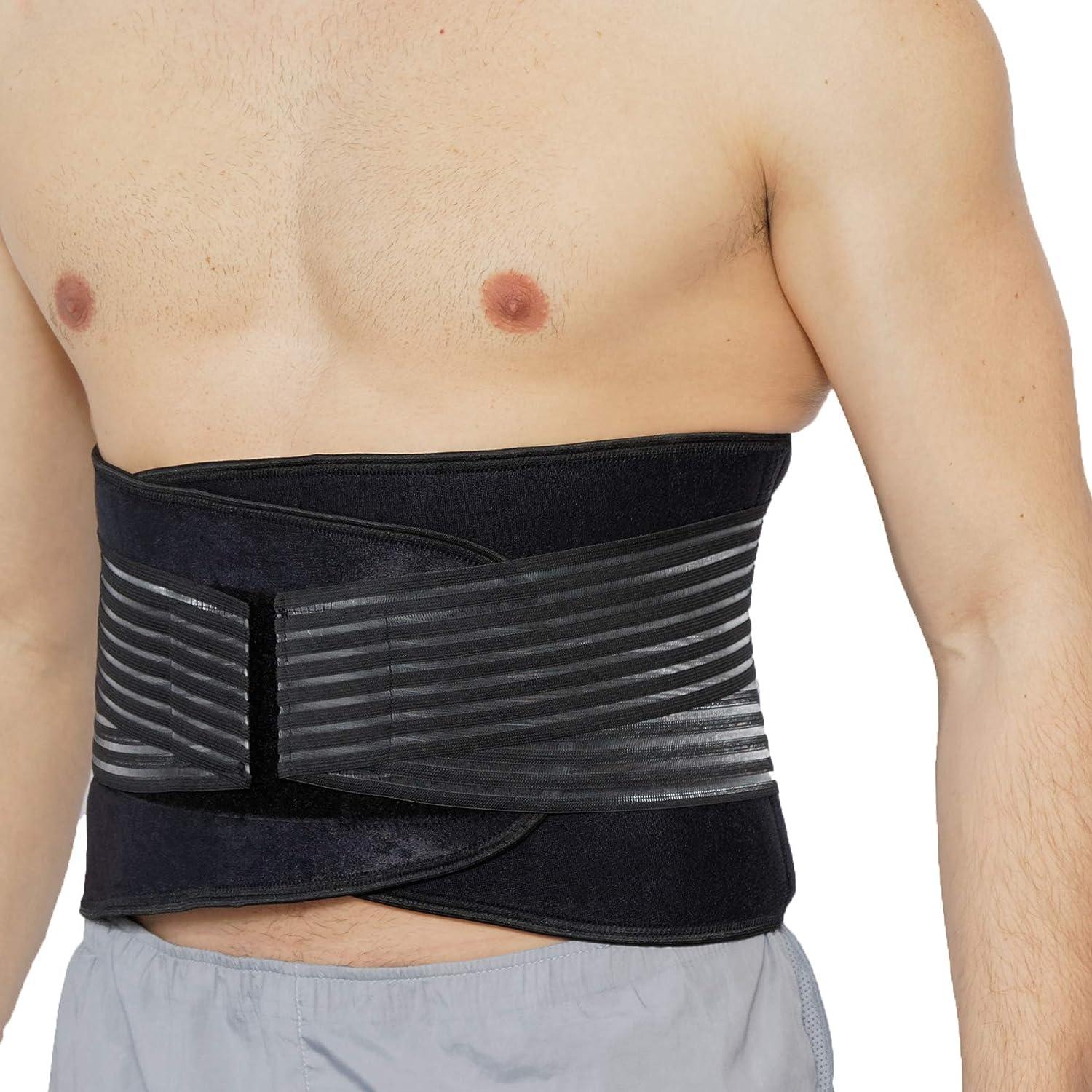 NeoTech Care Neoprene Back Brace for Optimal Support and Pain Relief - Adjustable  Compression Belt for Lumbar Stability - Comfortable and Breathable Lower Back  Support (Black Size 4XL) 4X-Large (Pack of 1) Black