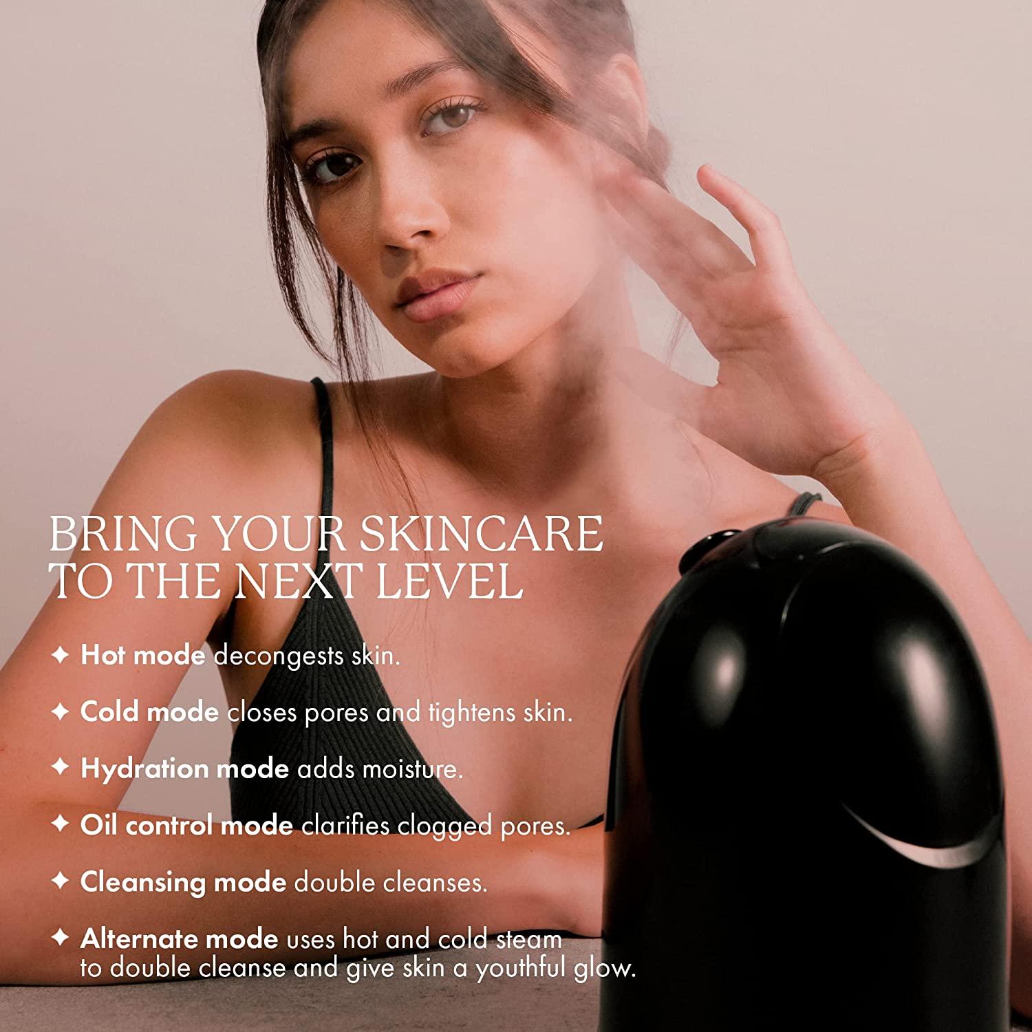 Vanity Senia Hot and Cold Facial Steamer Onyx (Black) Smart