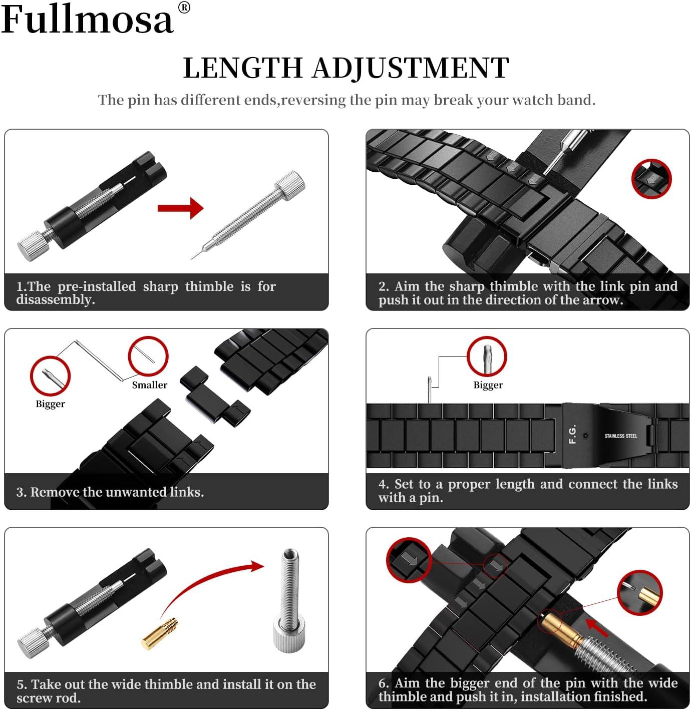 Fullmosa Compatible avec Bracelet Apple Watch 38mm/40mm/41mm