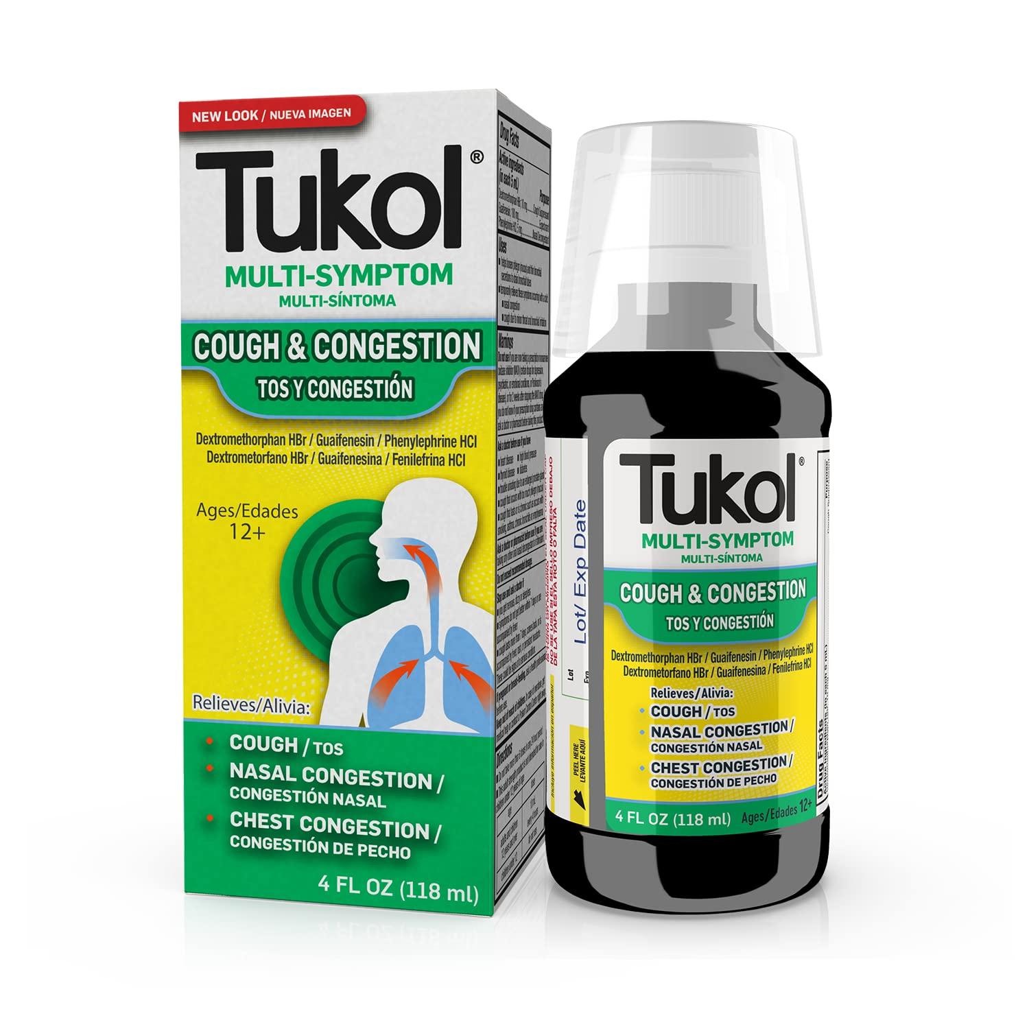 TUKOL Cough Congestion Treatment Cough Suppressant and Nasal