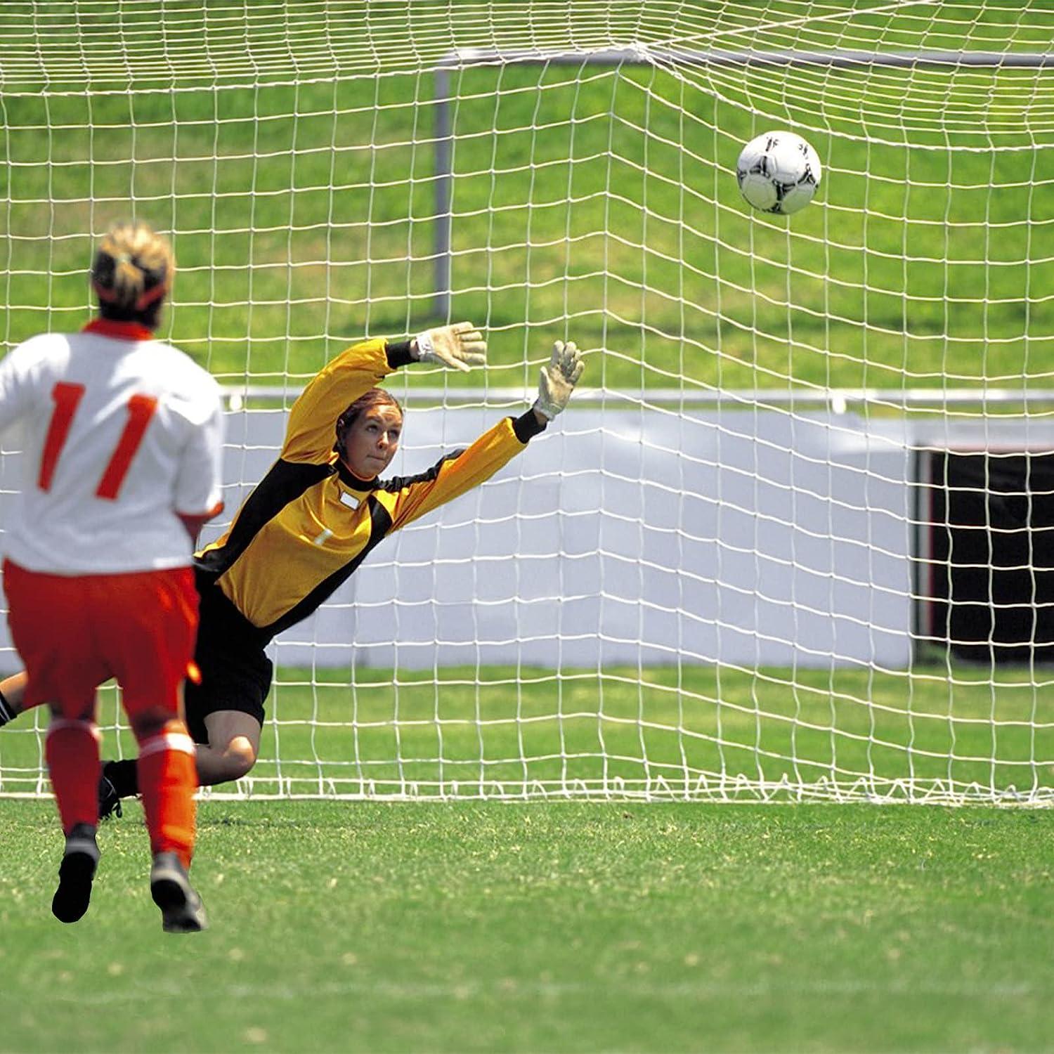 Aoneky Soccer Goal Net 24 x 8 Ft Full Size Football Goal Post