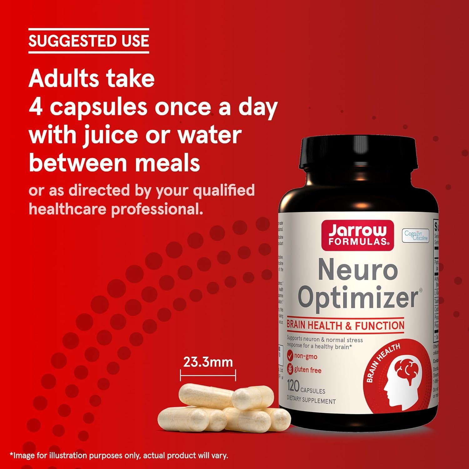 Jarrow Formulas Neuro Optimizer - 120 Capsules for Cognitive Support ...