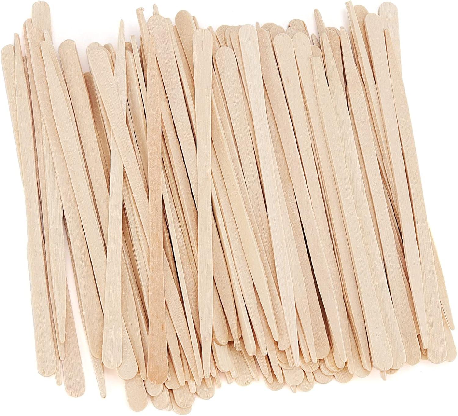 JAPCHET 1000 PCS Eye brow Waxing Sticks Small Wax Spatulas Mini Wooden