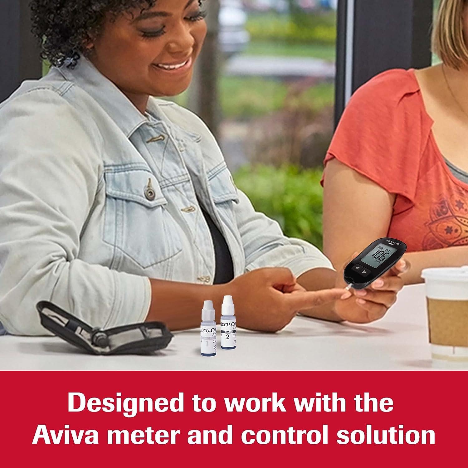 AccuChek Aviva Control Solution for Diabetic Blood Glucose Monitoring