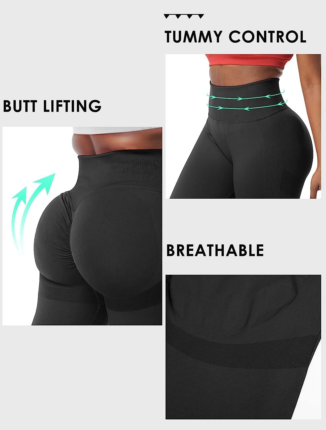 FITNEXX Women's Seamless High Waist Tummy Control Workout Scrunch Yoga  Leggings Smile Butt Lifting Pants : : Everything Else
