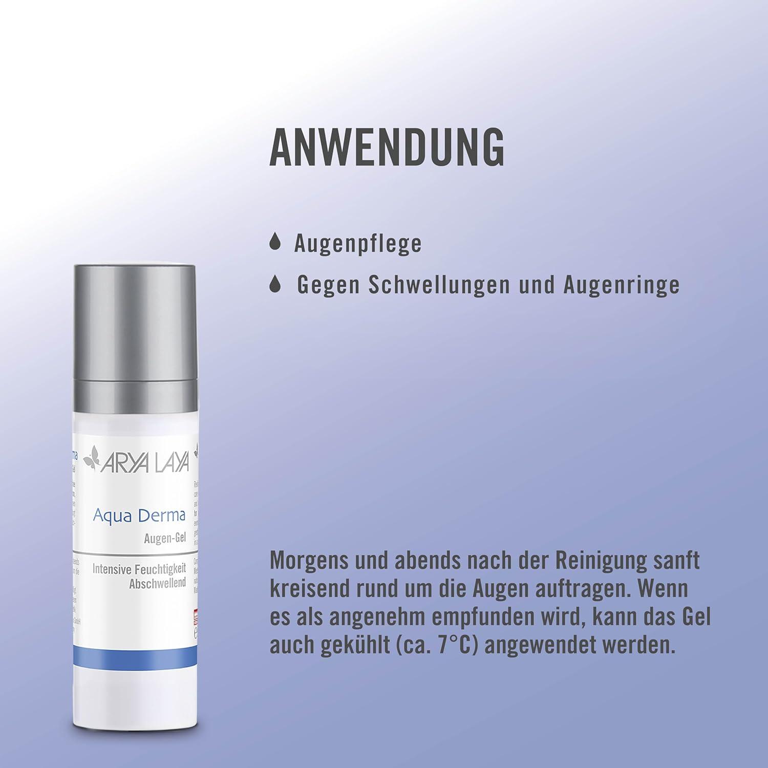 Arya Laya Aqua Derma Eye Gel 30ml | Hyaluron Eye Care Gel for Dark Circles  Vegan & Moisturizing | Buy Now with Express International Delivery |  GoSupps.com