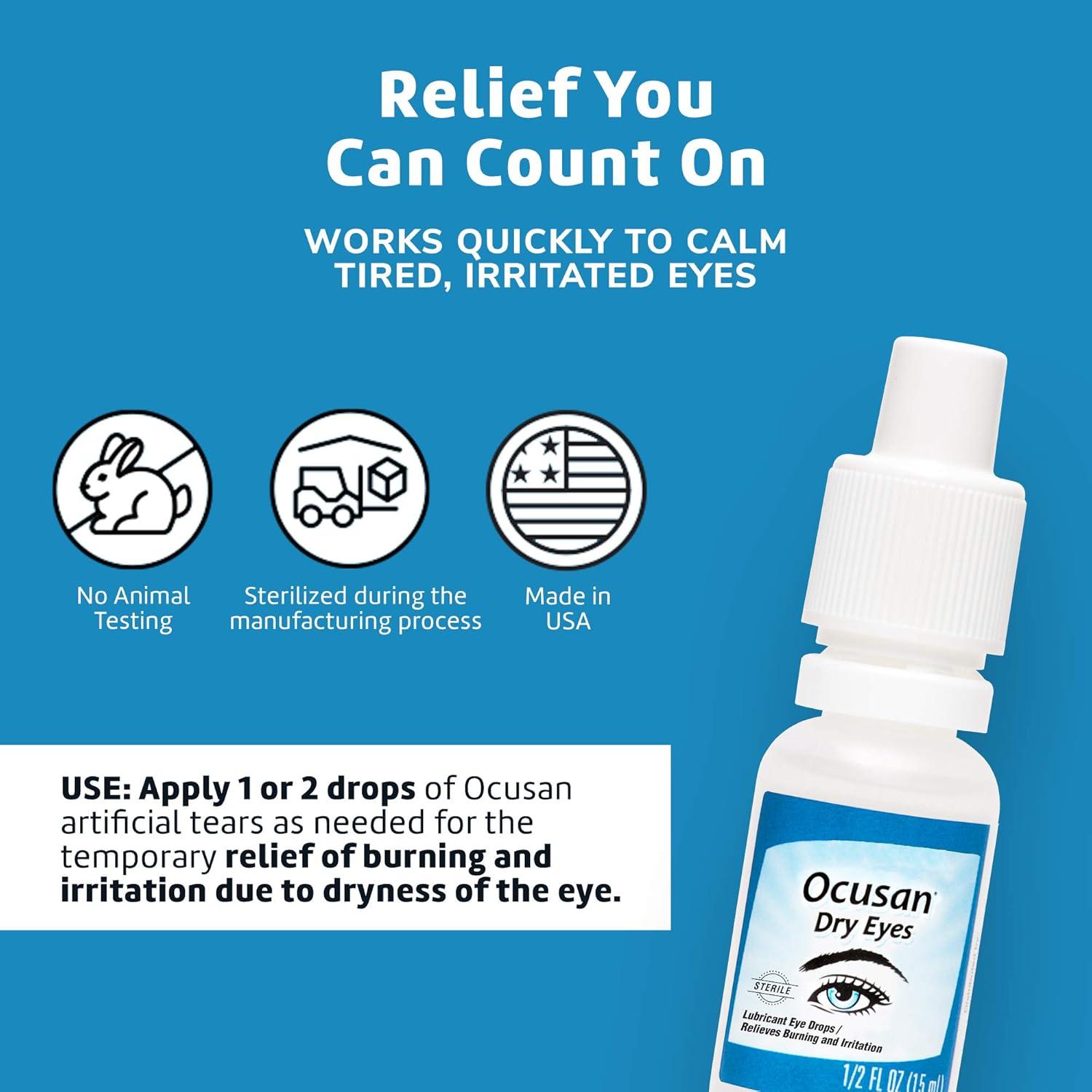 Buy Eye Drops for Dry Eyes - Lubricating Artificial Tears (0.5 FL OZ) |  Relieve Dry Eye Pain with Dual Moisturizers - Fast Shipping Internationally  | Buy Now with Express International Delivery