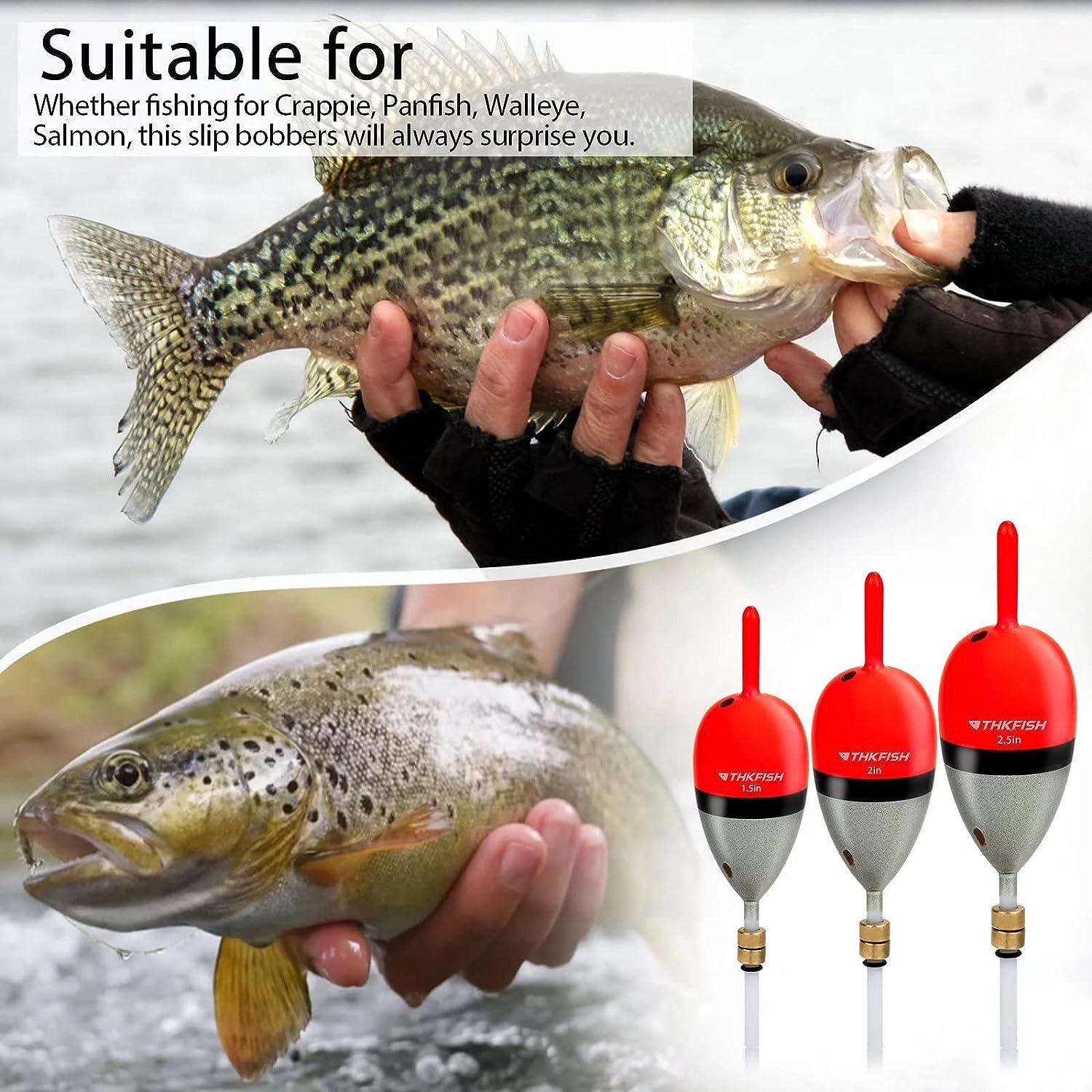 Fishing Bobbers 1-6 Pack/Pcs, Fishing Gear, Fishing Accessories, Trout  Lures, Fishing Tackle Box, Slip Bobbers and Slip Bobbers for Crappie  Fishing