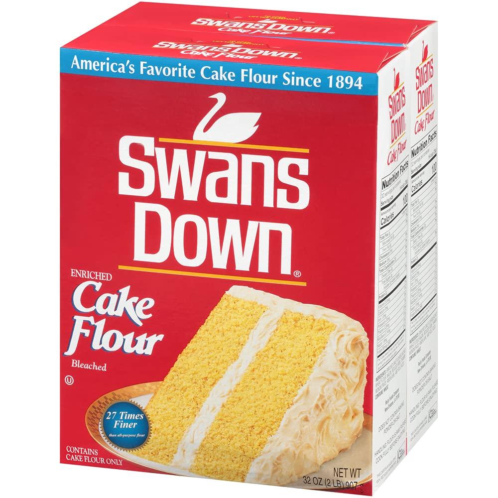 Swans Down Regular Cake Flour, Boxes, 2 Pound (Pack of 2)