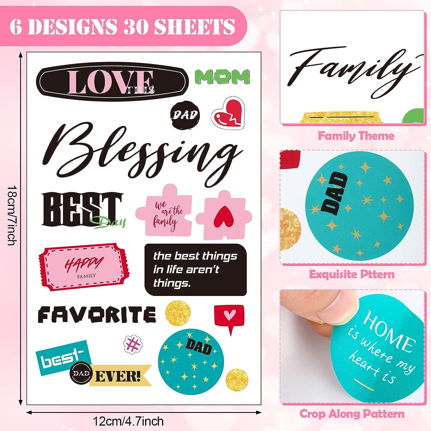 Love, Friendship & Memories Scrapbook Kit | Scrapbook Stickers | with Love  - Scrapbooking & Planner Stickers | 3D Stickers for Card Making