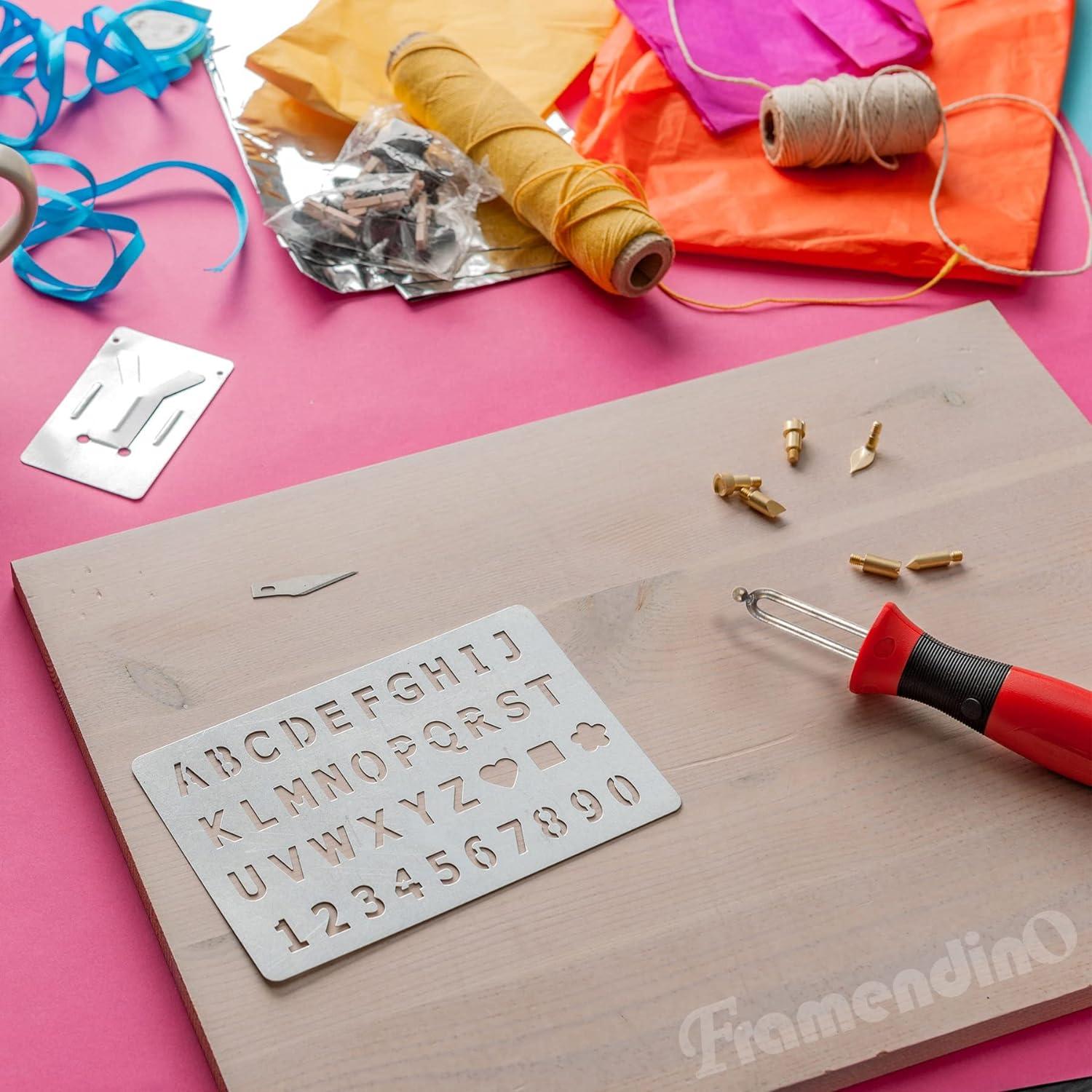 Framendino 6 Pack Wood Burning Ball Tips Pyrography Wire Tip Adjustable