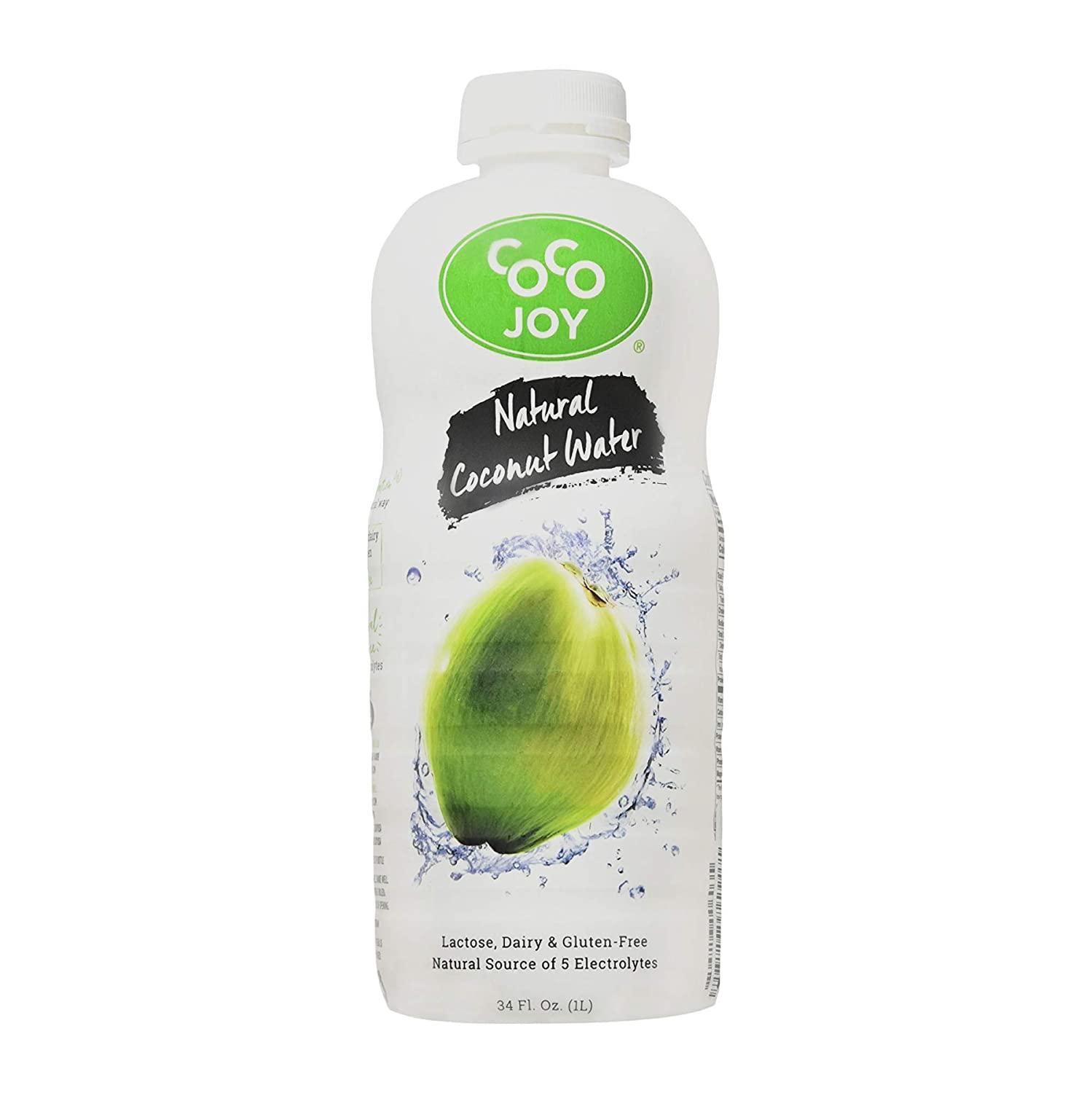 CoCo Joy Natural Coconut Water, 100 Coconut Water, Fresh, LowCalorie
