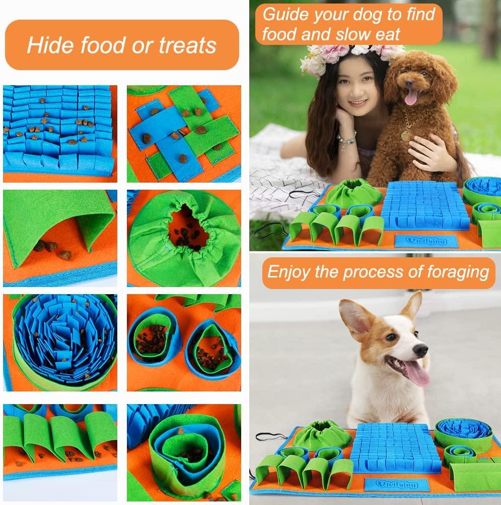 Pet Life 'Sniffer Snack' Interactive Feeding Pet Snuffle Mat - Blue