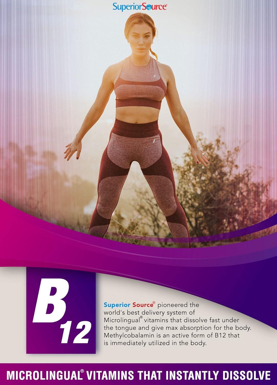 Superior Source Vitamin B12 10000 mcg Sublingual Tablets - Metabolism & Energy Boost, Nervous System Support - 60 Count, Non-GMO | Buy Now with Express International Delivery | GoSupps.com Superior Source Vitamin B12 10000 mcg Sublingual Tablets - Metabolism & Energy Boost, Nervous System Support - 60 Count, Non-GMO | Buy Now with Express International Delivery | GoSupps.com