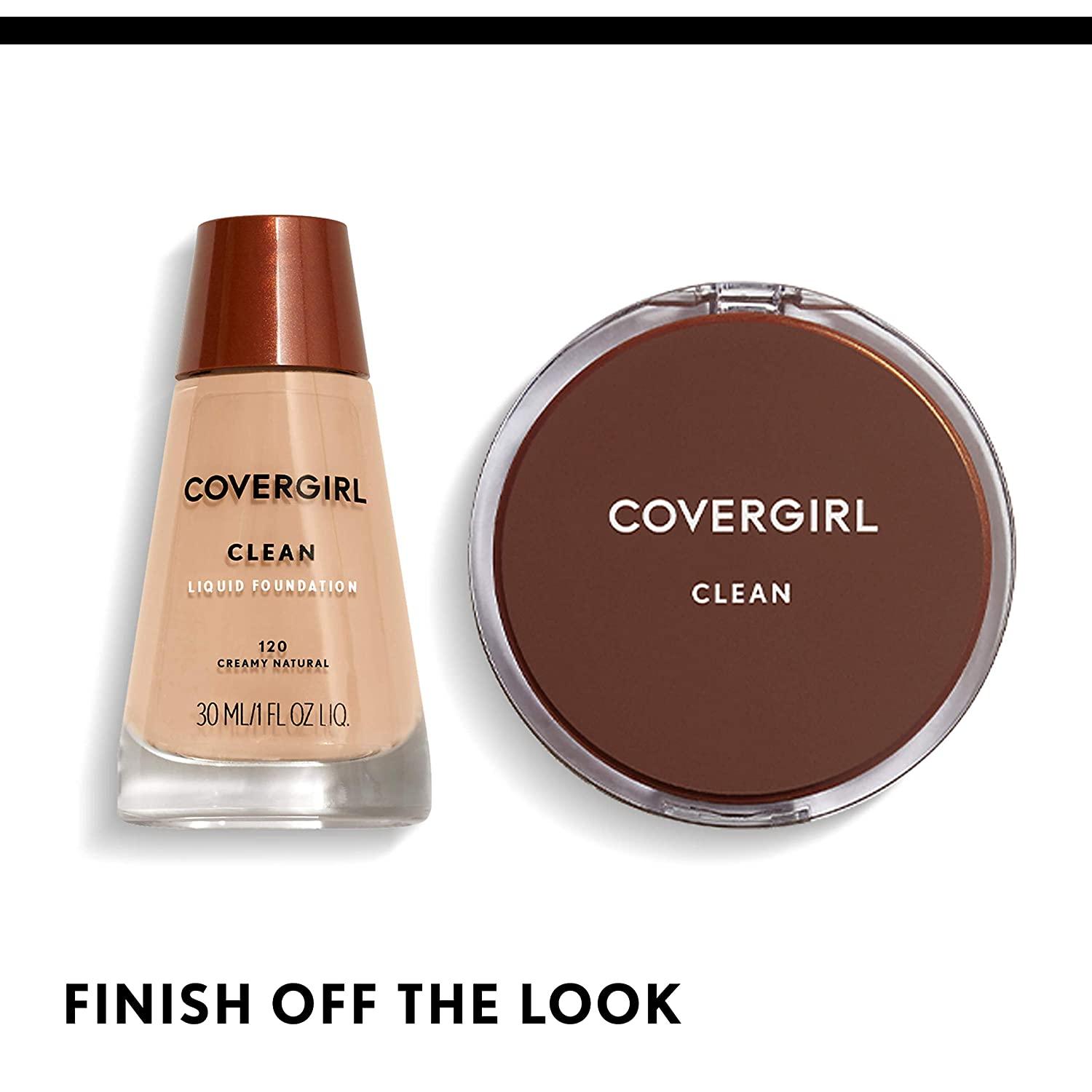 COVERGIRL Clean Makeup Foundation Creamy Natural 120 1 oz (Packaging ...