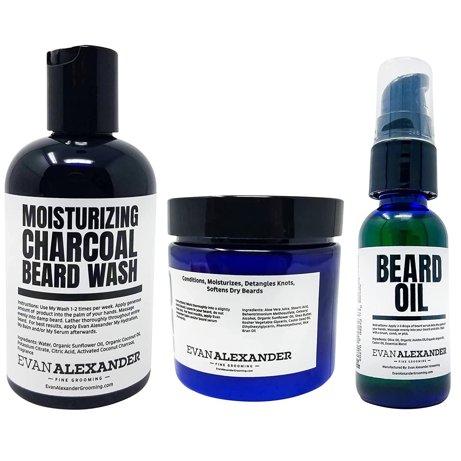 Evan Alexander Grooming MY Beginner’s Beard Kit Hydrates and Moisturizes Beard Growth Kit