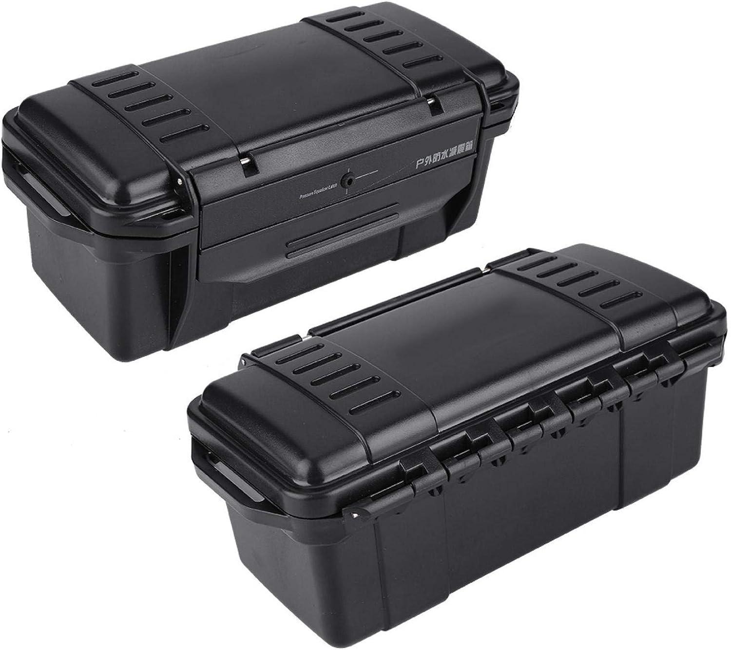 Wosune Outdoor Storage Case, PressureProof Black Sturdy Ammo Crate