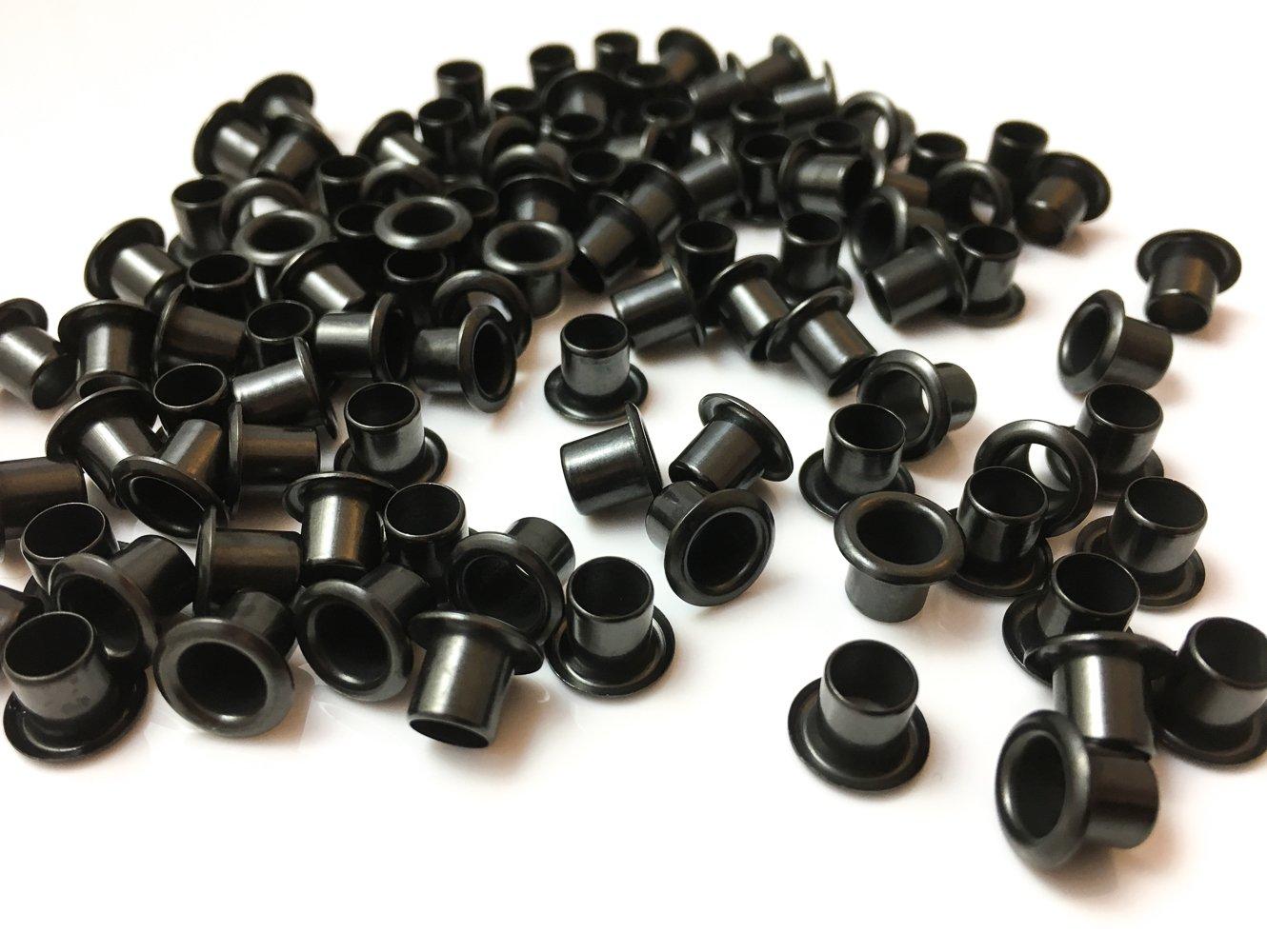 HollowPoint Gear 88 1/4" Black Rivet Kydex Eyelets. Set of 100 DIY