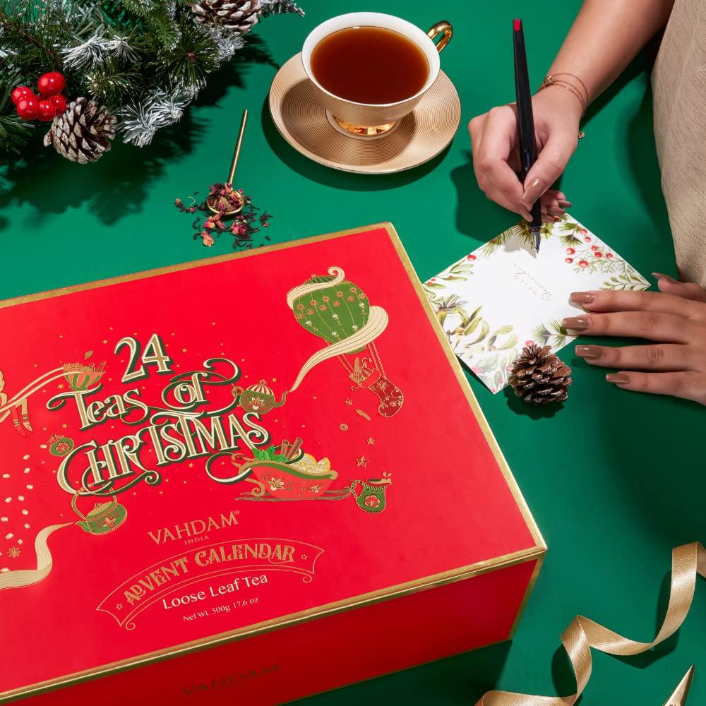 VAHDAM Tea Advent Calendar 2022 24 Tea Varieties in Holiday Gift Box