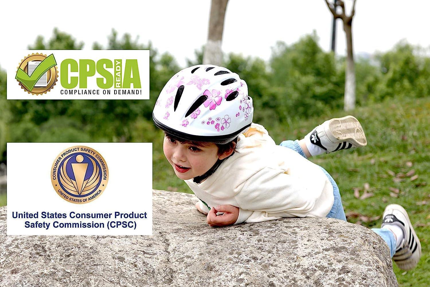 Girl's Pink Bike Helmet | Ages 3-10 | Adjustable & Multi-Sport | CPSC  Certified | Buy Now with Express International Delivery | GoSupps.com