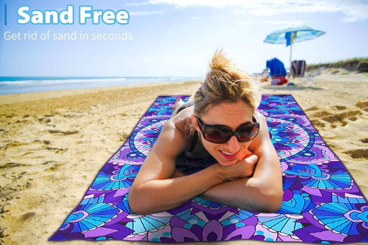 Extra Large Microfibre Beach Towels Print Shower Towels Summer Travel Bath  Sheet