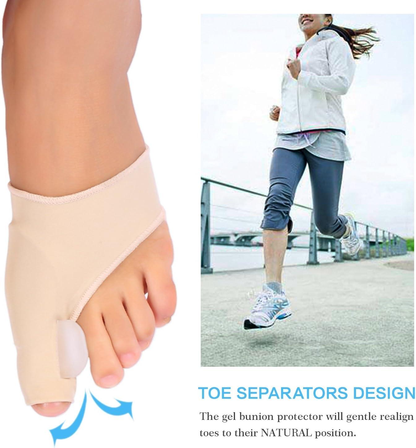Bunion Pads Toe Corrector and Relief Sleeve Gel Spreader Guard for