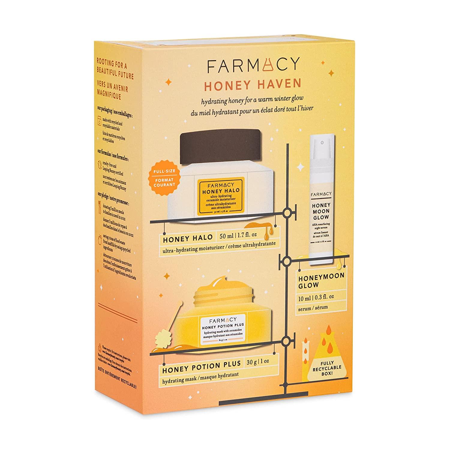 Farmacy Honey Haven Hydration Kit Skincare Gift Set Including Honey