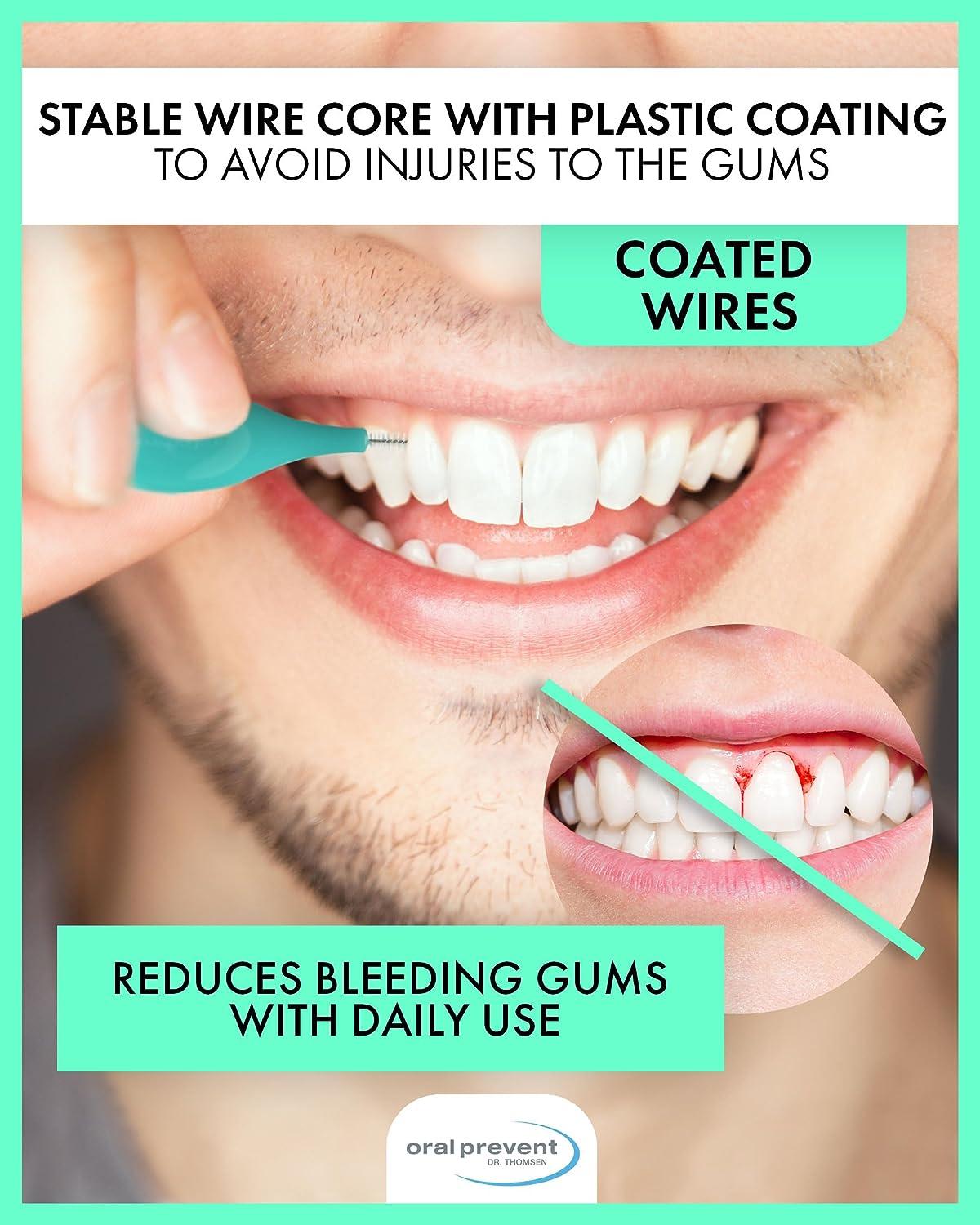 Oral Prevent 24pc Interdental Brushes Tooth Cleaning for Interdental