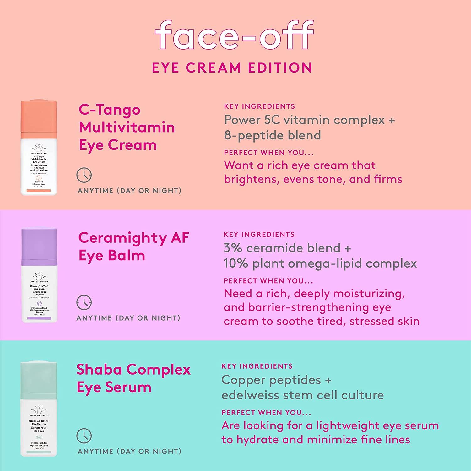 Drunk Elephant CTango Multivitamin Eye Cream. Brightening and