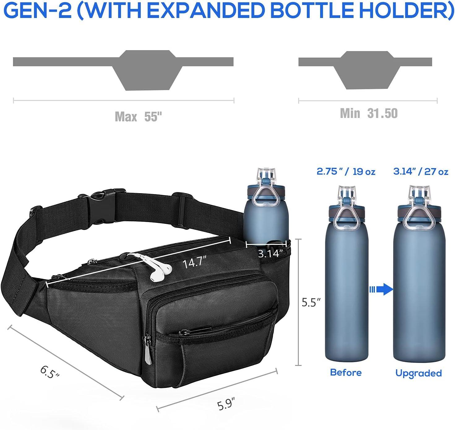 Waterdichte Heuptassen Taille Fanny Pack Loopgordel Dames Mode Heuptas met Verstelbare Riem voor Sport Lopen Wandelen Joggen Reizen Hondenwandelen Vrouwen Mannen, Blauw, One Size, Modieus