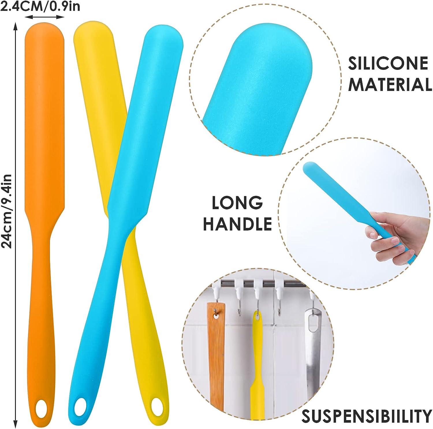 5 Pieces Non-stick Wax Spatulas Silicone Spatula Waxing Applicator Hair  Removal Sticks Reusable Scraper Hard