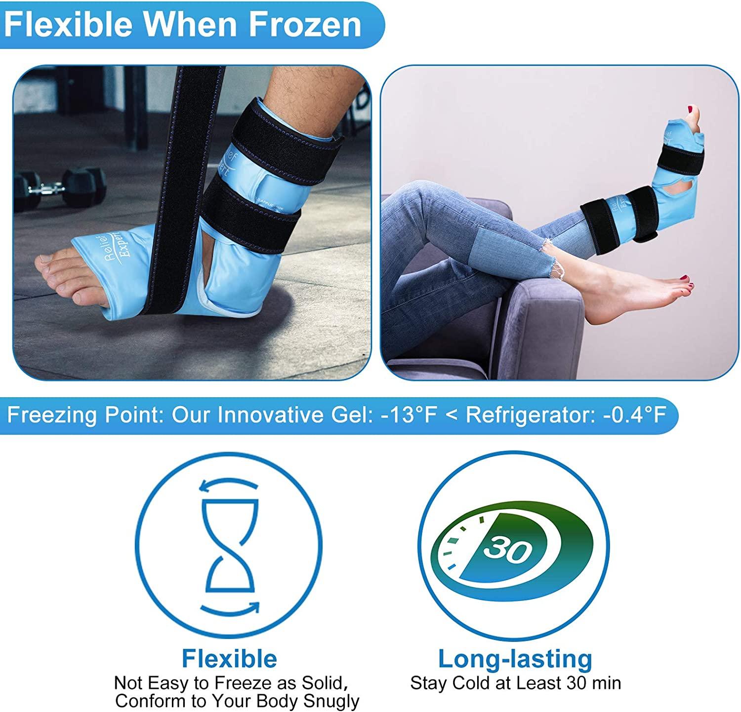 Relief Expert Ankle Foot Ice Pack Wrap for Injuries India