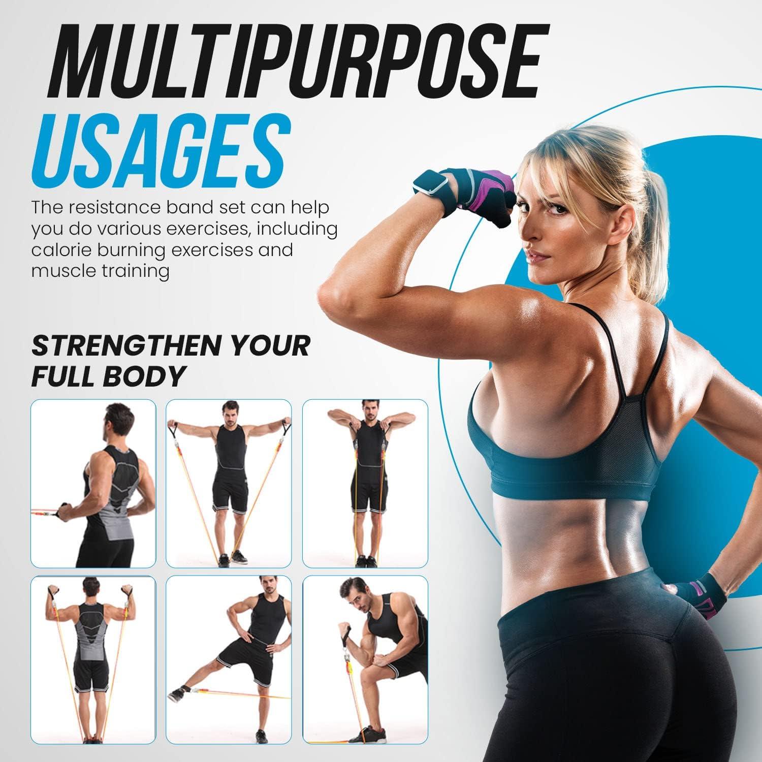 Muscle Growth Weight Training With Resistance Bands Building