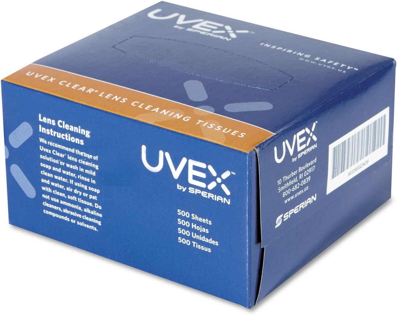 Uvex Clear Lens Cleaning Tissues 500Box