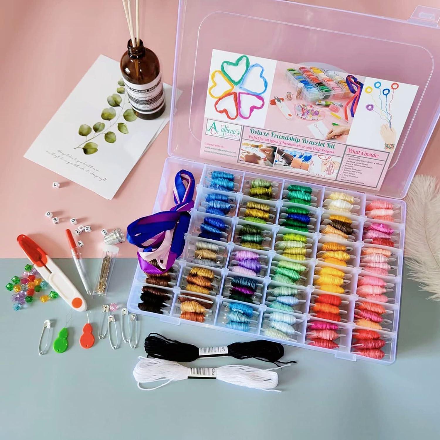 Friendship Bracelet String Kit 276pcs Embroidery Floss and