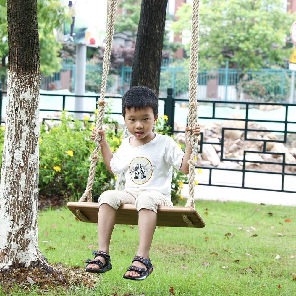 Tree Swing Seat Hanging Wooden Tree Swings for Children Adult Kids