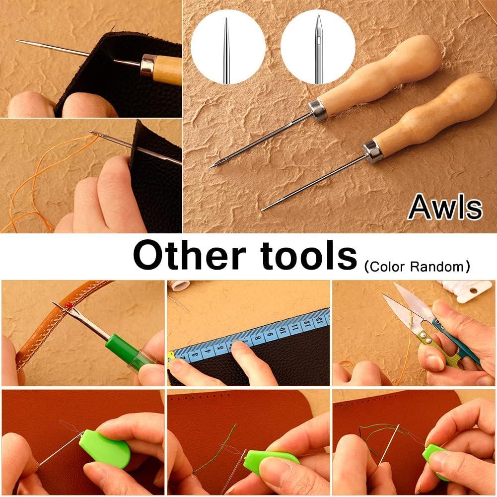 Leather Sewing Kit Canvas Craft Heavy Repair Speedy Stitcher Sewing Awl  Tools UK