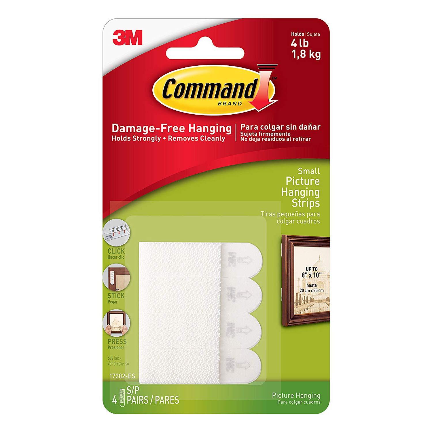 Command Strips 17202 Small Command Adhesive Removable Interlocking