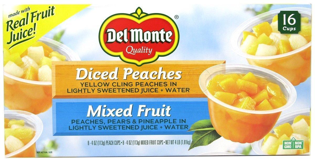 Del Monte Fruit Cups Variety 16/4 oz. cups