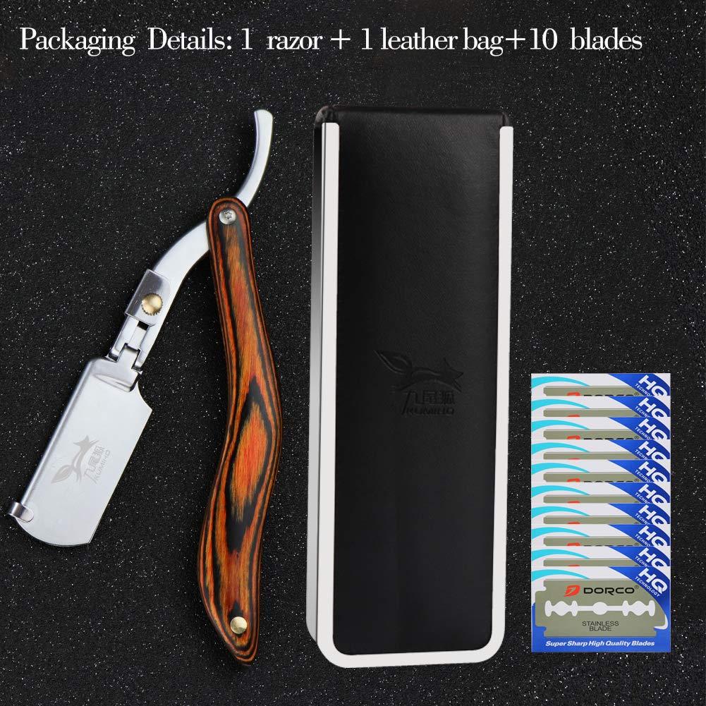 manual razors redwood handle shaver men's shaving razor professional barber Hair cut razor