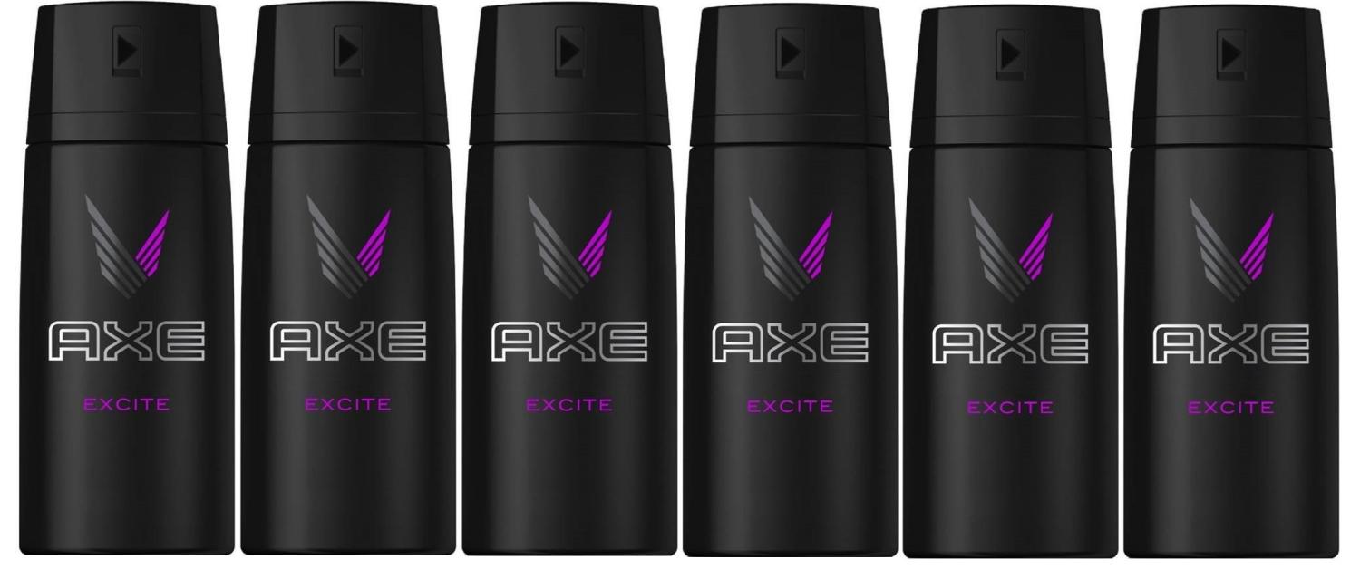 Axe Excite Body Spray Deodorant Pack, 48-Hour Odor